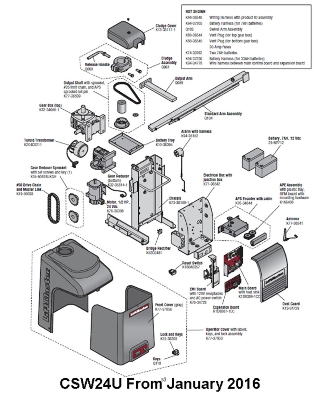 Liftmaster La400 Parts Diagram